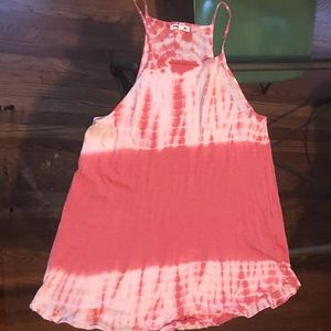 Billabong Pink & White Tie Dye Dress
